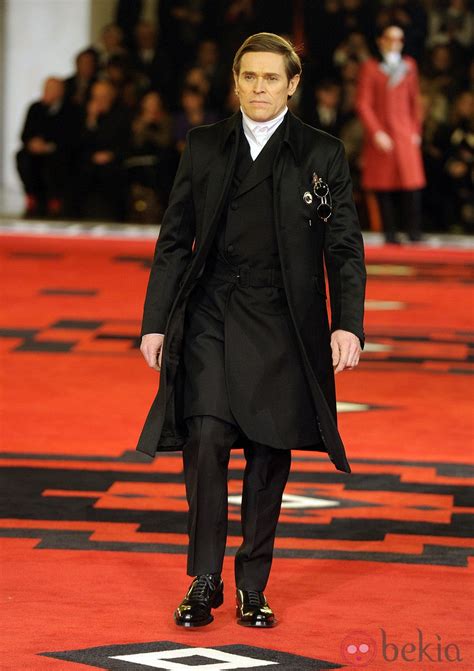 willem dafoe prada runway.